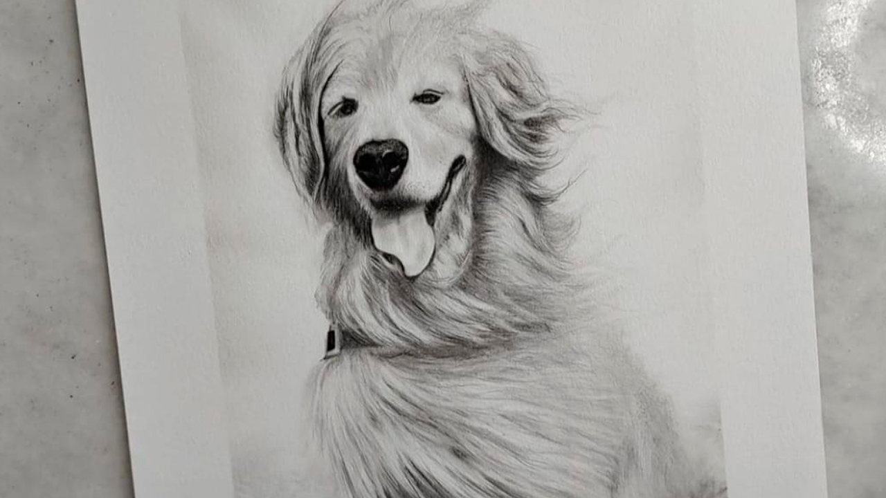 Cachorro branco Realista